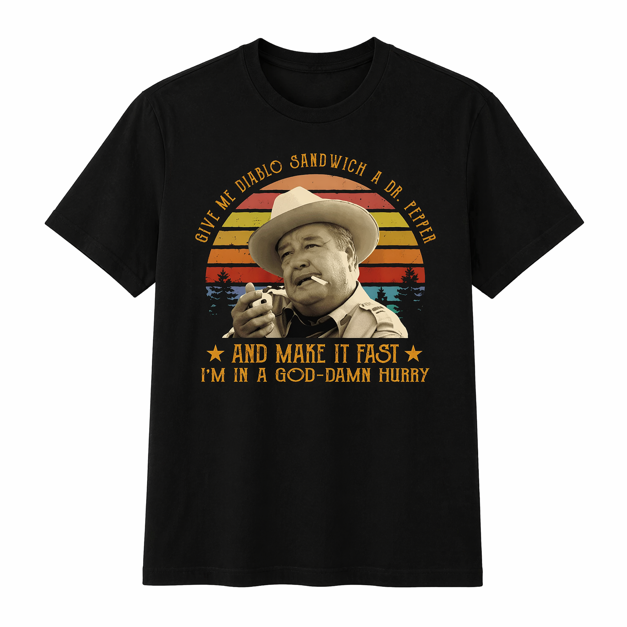 Give Me A Diablo Sandwich A Dr.Pepper and Make It Fast T-Shirt, Old Movie Shirt, Fashion Cotton, Full Size, Full Colors Streetwear Casual