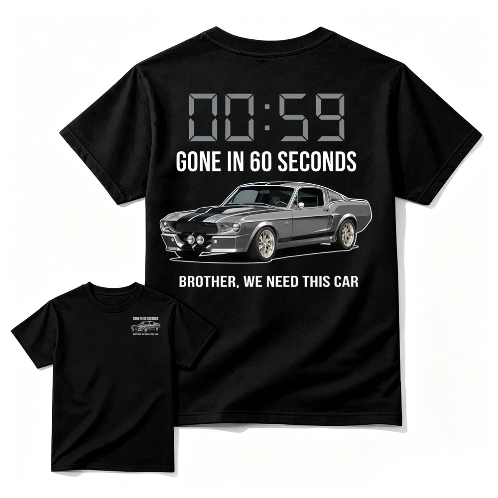 G. in 60 Seconds Inspired Graphic Tee, Unisex Casual Streetwear