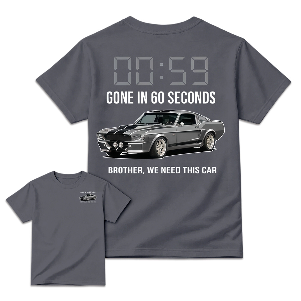 G. in 60 Seconds Inspired Graphic Tee, Unisex Casual Streetwear