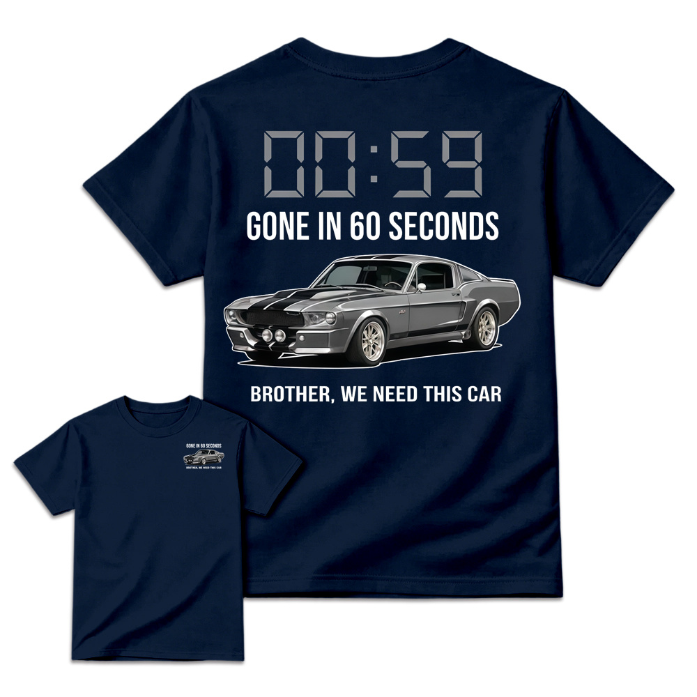 G. in 60 Seconds Inspired Graphic Tee, Unisex Casual Streetwear