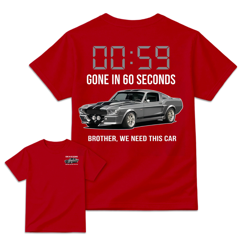 G. in 60 Seconds Inspired Graphic Tee, Unisex Casual Streetwear