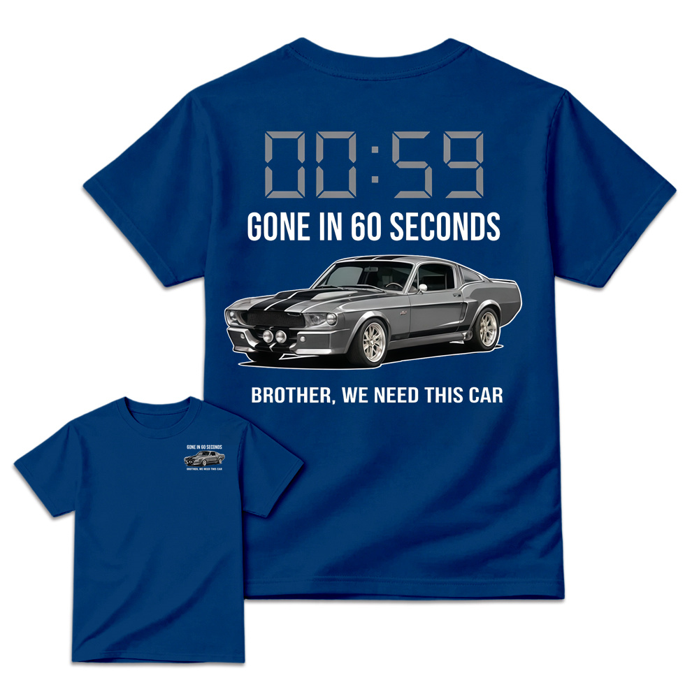 G. in 60 Seconds Inspired Graphic Tee, Unisex Casual Streetwear