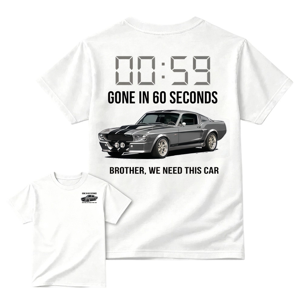 G. in 60 Seconds Inspired Graphic Tee, Unisex Casual Streetwear