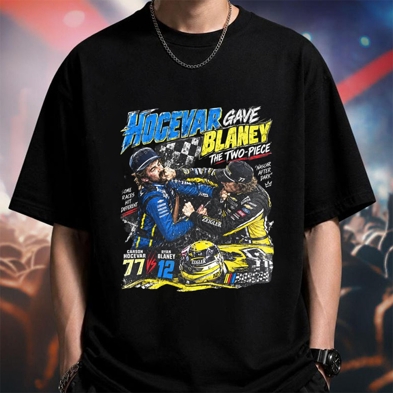 Ryan Blaney vs Carson Hocevar Shirt, Carson Hocevar Ryan Blaney Fight Sweatshirt, Racing Graphic Tee