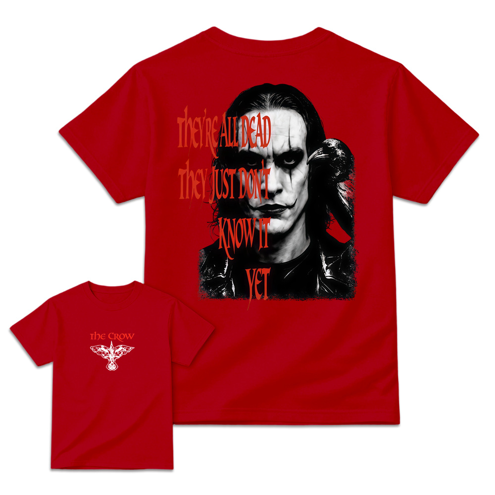 The Crow Shirt, “They’re All Dead” Vintage 90s Movie Tee, Eric Draven Graphic T-Shirt, Gothic Dark Aesthetic Streetwear 