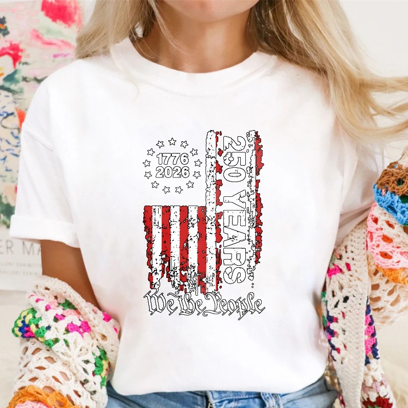 American Flag 1776 2026 250 Years We The People T-shirt