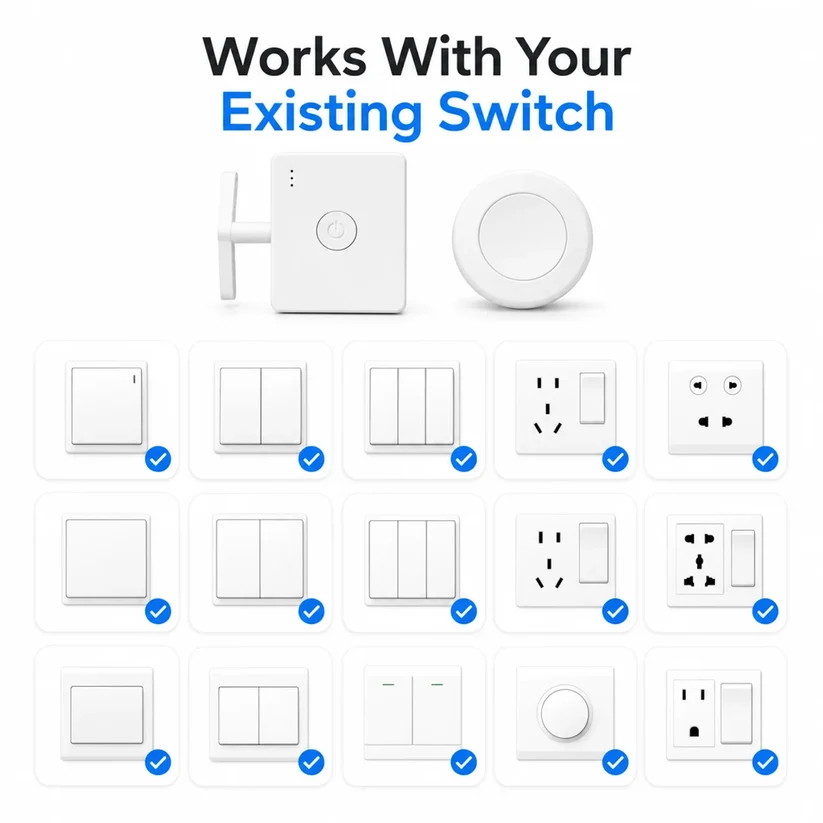 💡 Easy Light Switch Control | 🏠 Simple & Convenient Wall Switch Helper