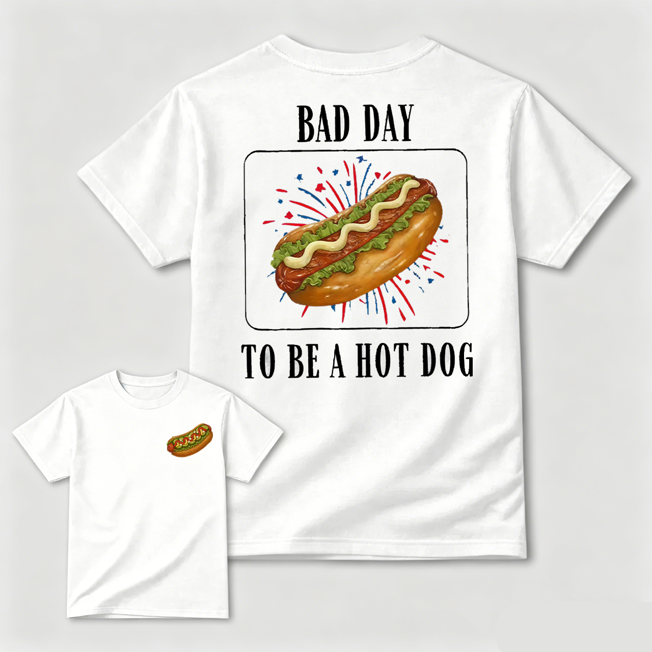 It's a Bad Day to be a Hotdog Shirt: Comfort Colors Funny Meme Tee