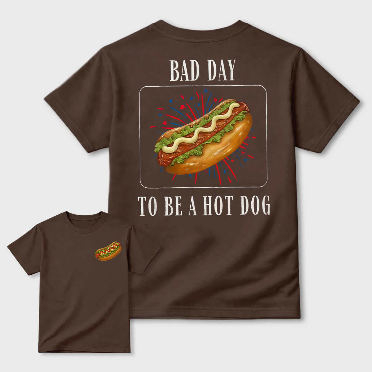 It's a Bad Day to be a Hotdog Shirt: Comfort Colors Funny Meme Tee