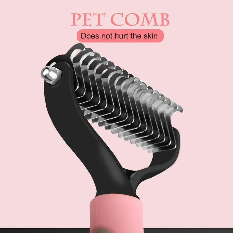 🐾Pet Grooming Dual Sided Comb – Easy Dematting, Deshedding & Detangling Tool for Dogs & Cats