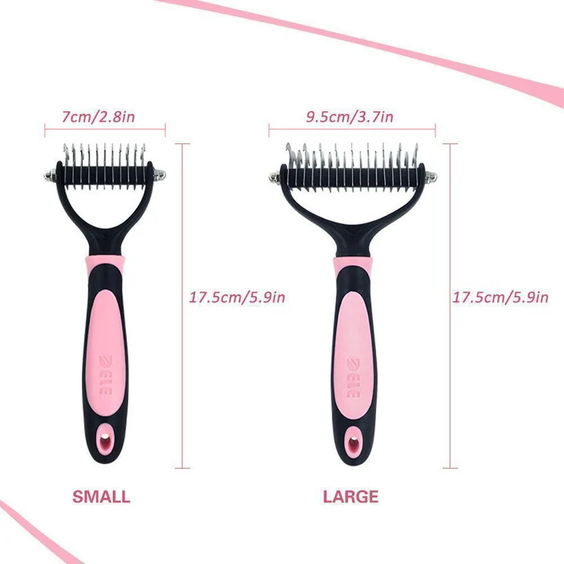 🐾Pet Grooming Dual Sided Comb – Easy Dematting, Deshedding & Detangling Tool for Dogs & Cats