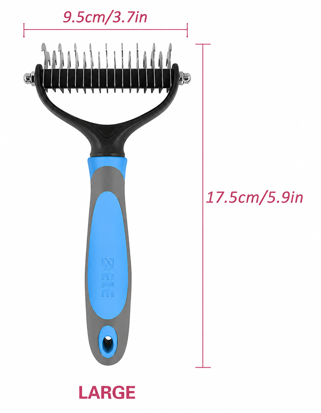 🐾Pet Grooming Dual Sided Comb – Easy Dematting, Deshedding & Detangling Tool for Dogs & Cats