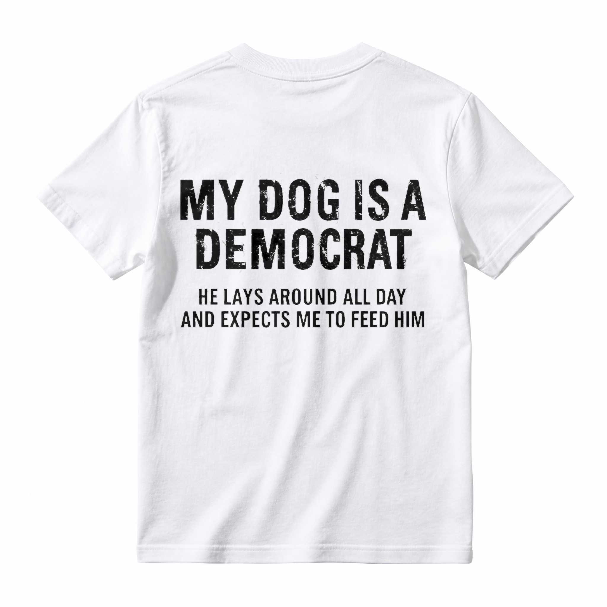 My Dog Is A Democrat He Lays Around All Day And Expects Me To Feed Him T-shirt