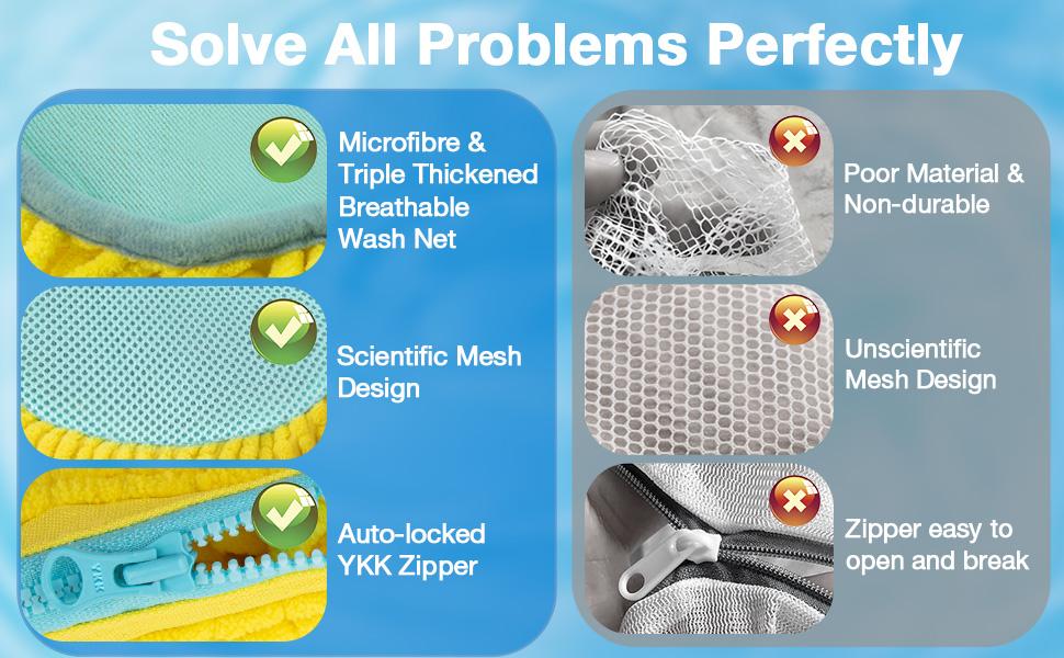 Filtmonster Heavy Duty Shoe Washing Bag Free Laundry Bag Premium Microfiber Protection for Sneakers & Washing Machine, Premium Edition (Gift Box Included)Washing Machine Shoe Bag,Shoe Storage Bag,Laundry Mesh Bag (1pc/2pcs Set + Gift)  home laundry room