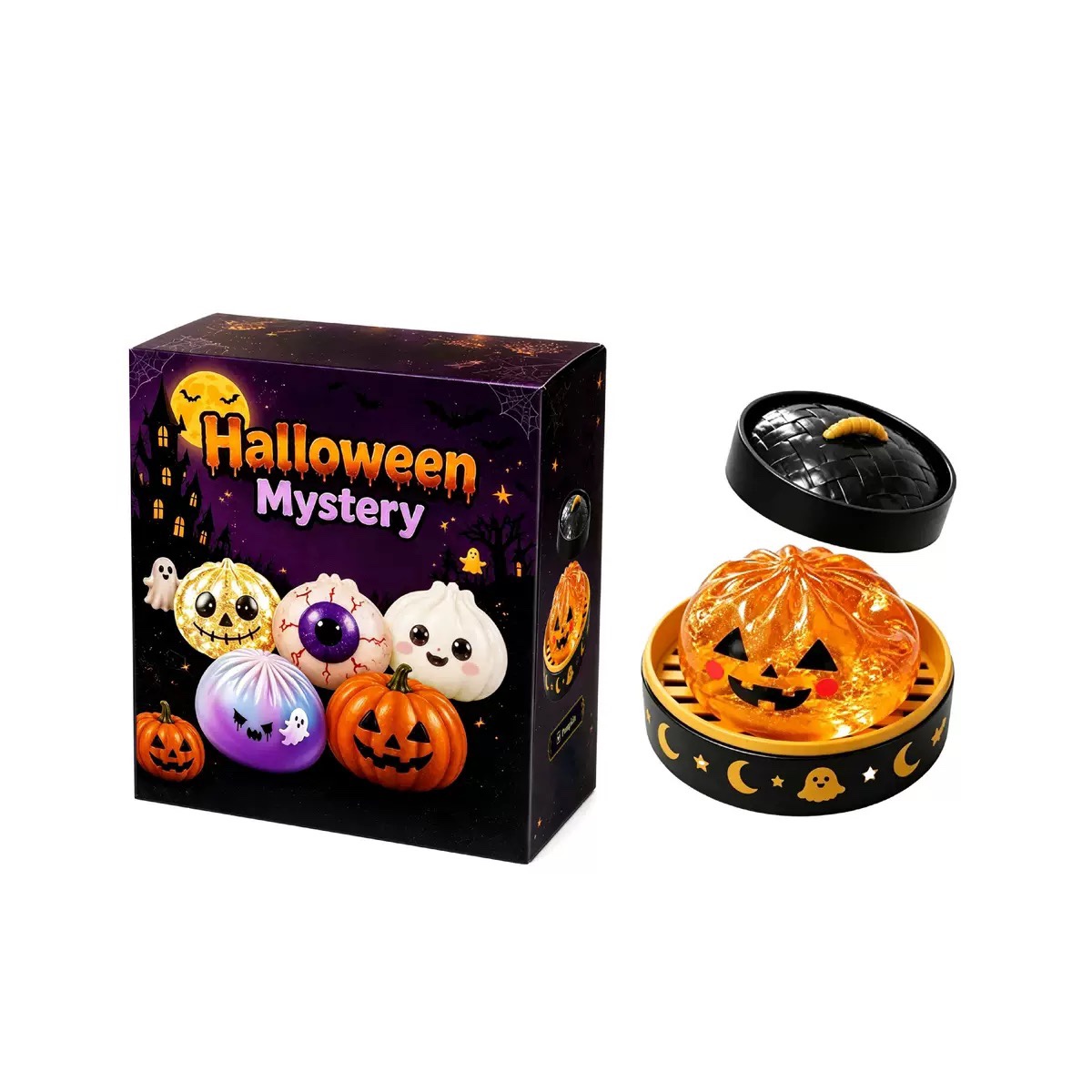 Haunted Halloween Dumpling Squishy Set