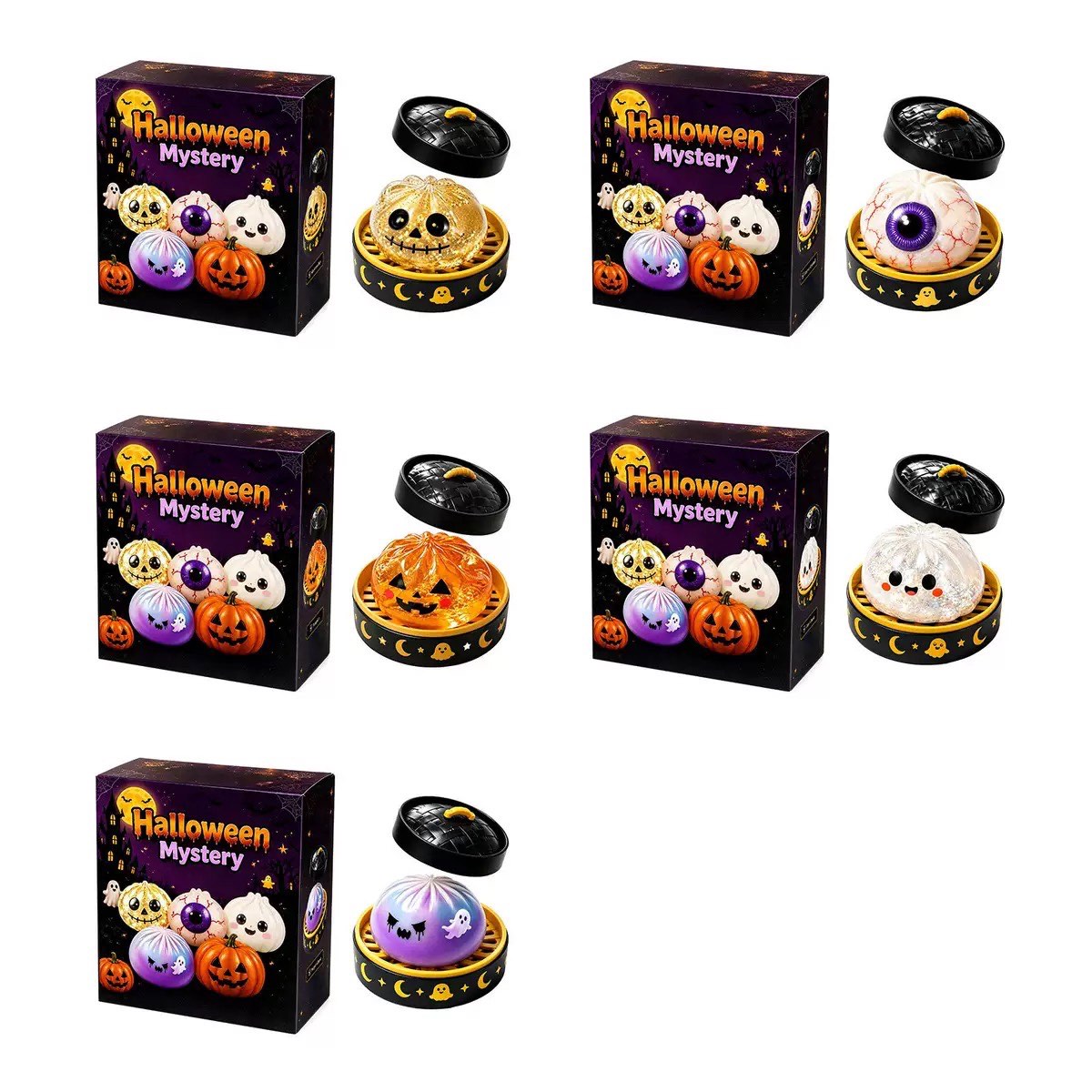 Haunted Halloween Dumpling Squishy Set