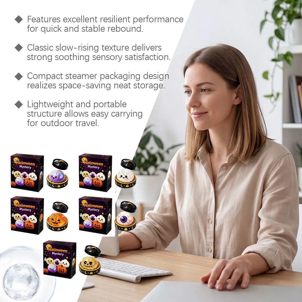 Haunted Halloween Dumpling Squishy Set