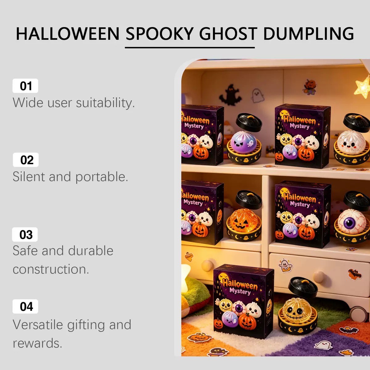 Haunted Halloween Dumpling Squishy Set