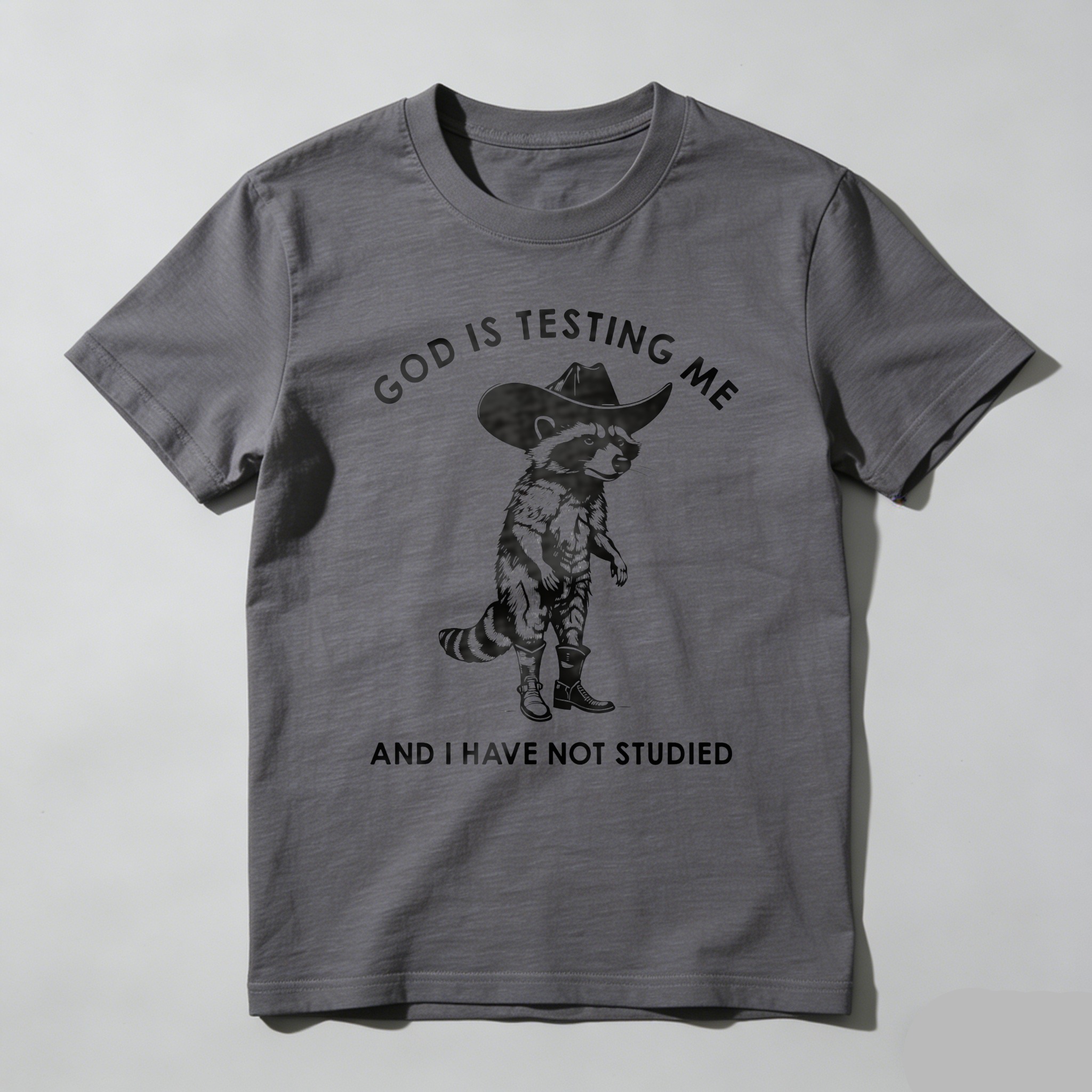 God Is Testing Me And I Have Not Studied tshirt 100% cotton