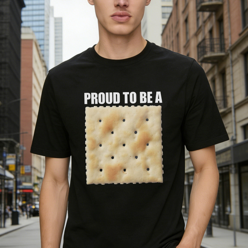 Proud To Be A Cracker Funny Food Graphic T-shirt