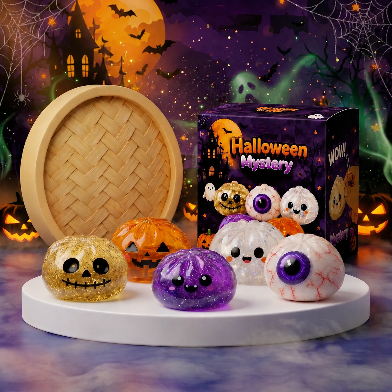 Haunted Halloween Dumpling Squishy Set