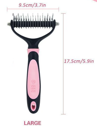 🐾Pet Grooming Dual Sided Comb – Easy Dematting, Deshedding & Detangling Tool for Dogs & Cats