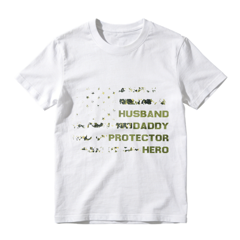 Husband Daddy Protector Hero With Stars And Animals Unisex Classic T-shirt