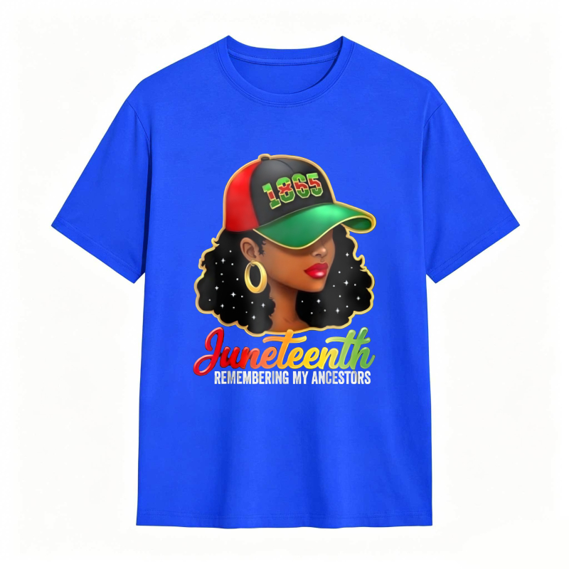 Juneteenth Remembering My Ancestors 1865 Hat Woman T-shirt