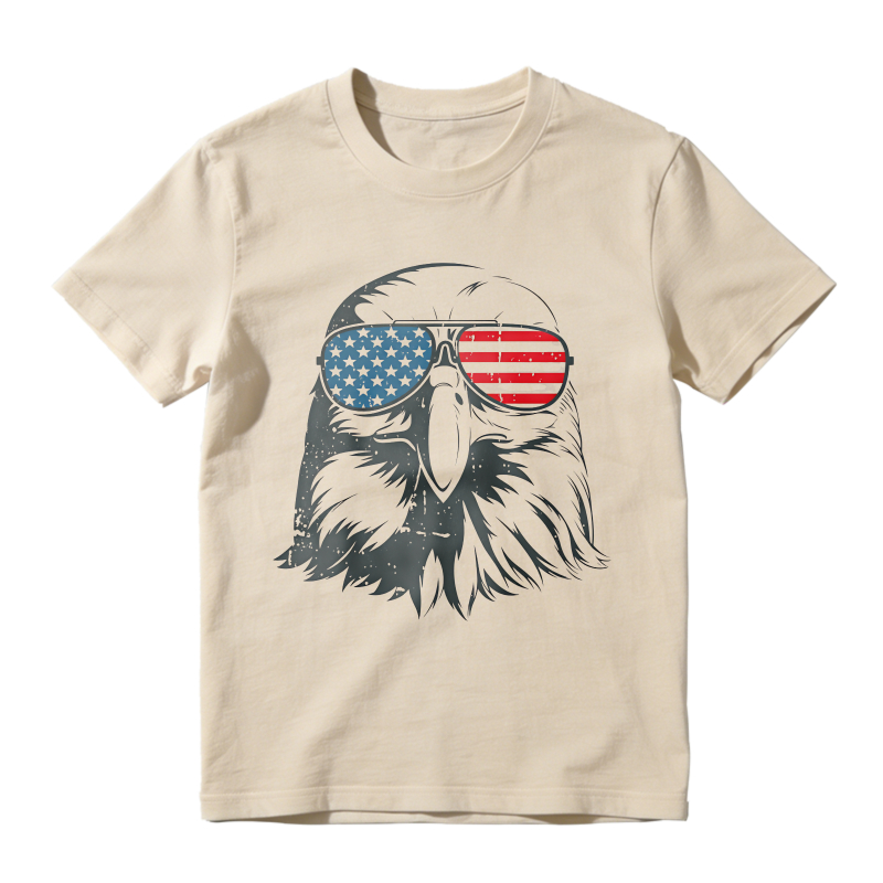 American Eagle With Usa Flag Sunglasses Unisex Classic T-shirt