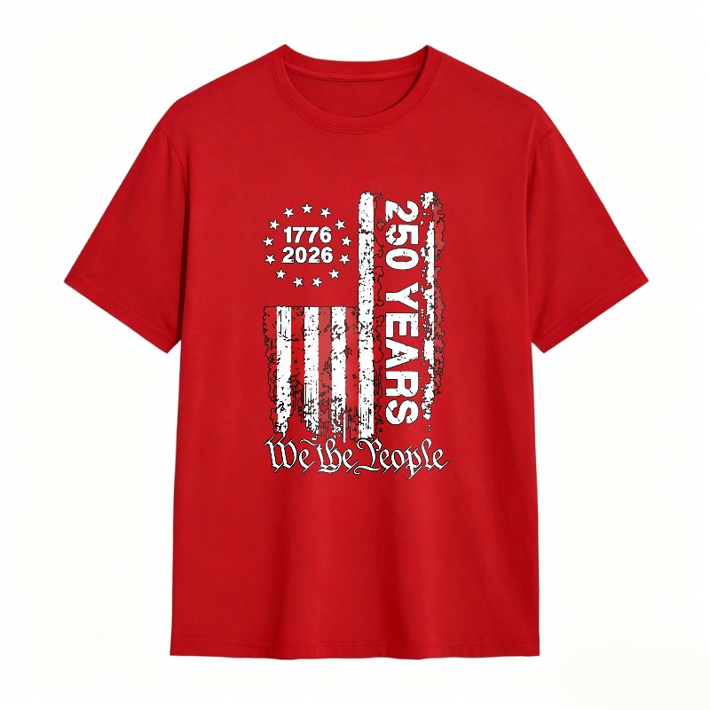 American Flag 1776 2026 250 Years We The People T-shirt