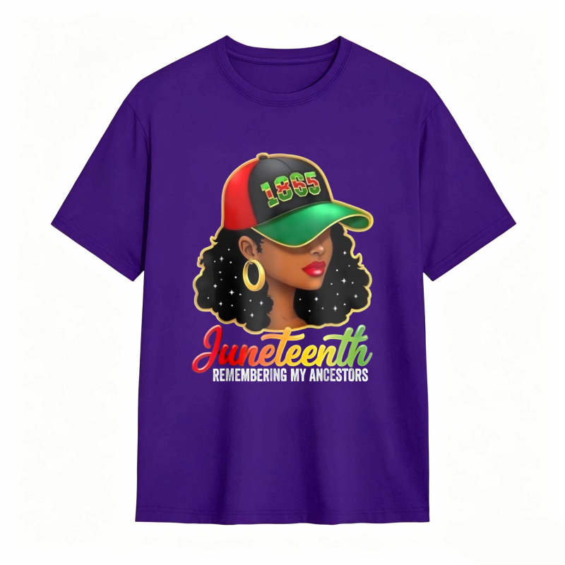 Juneteenth Remembering My Ancestors 1865 Hat Woman T-shirt
