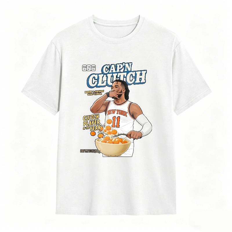 Capn Clutch Basketball Player With Cereal Bowl T-shirt