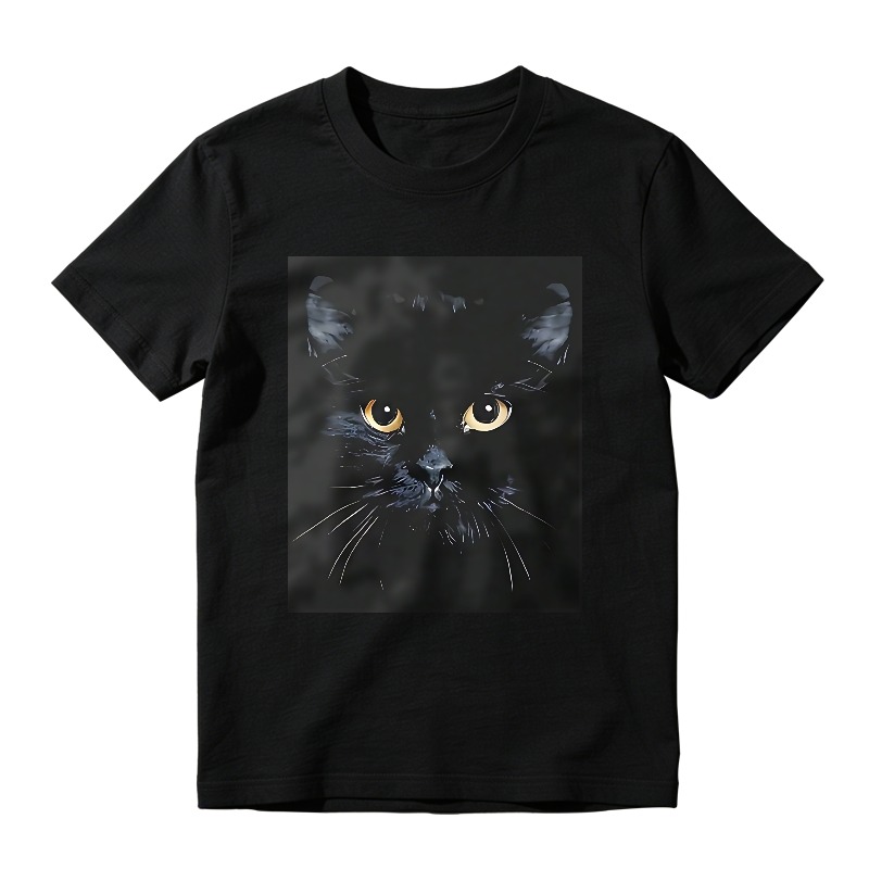 Black Cat Portrait Unisex Classic T-shirt