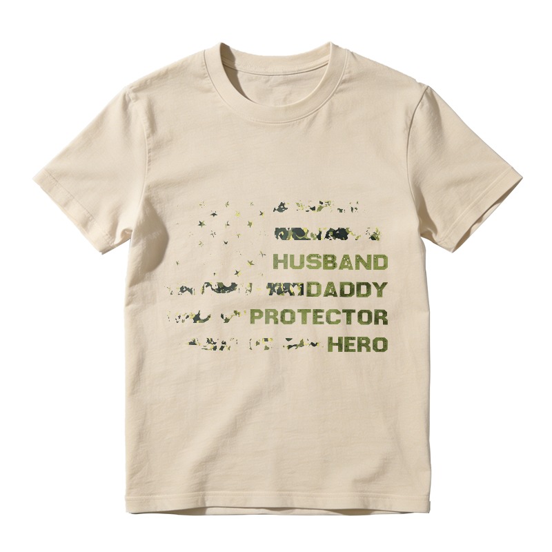 Husband Daddy Protector Hero With Stars And Animals Unisex Classic T-shirt