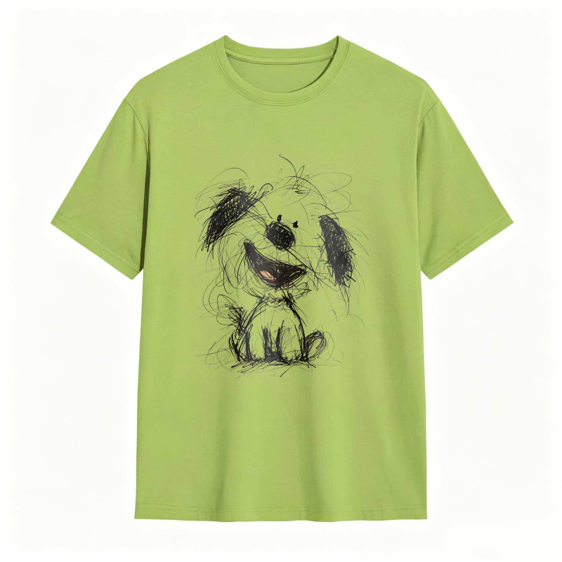 Dog Sketch Design T-shirt