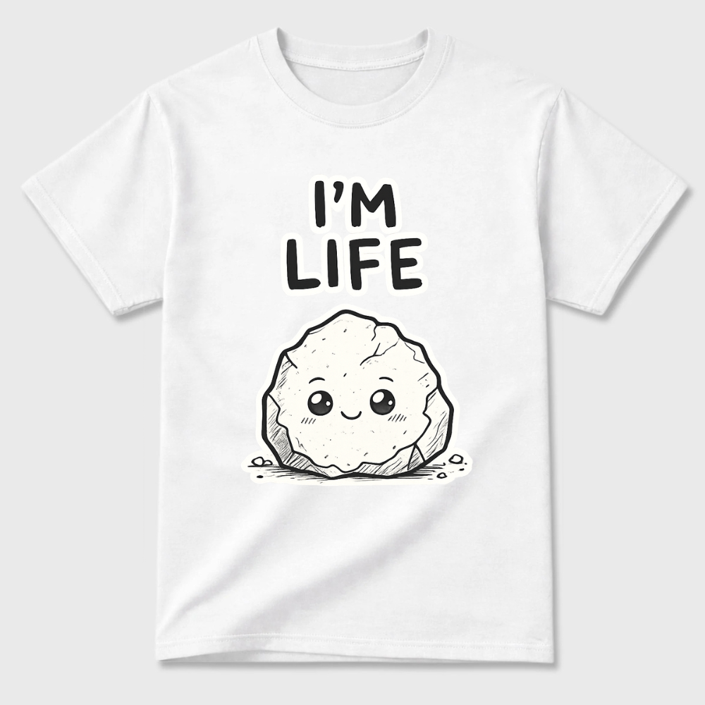 Cotton T-shirt Unisex - I'm life