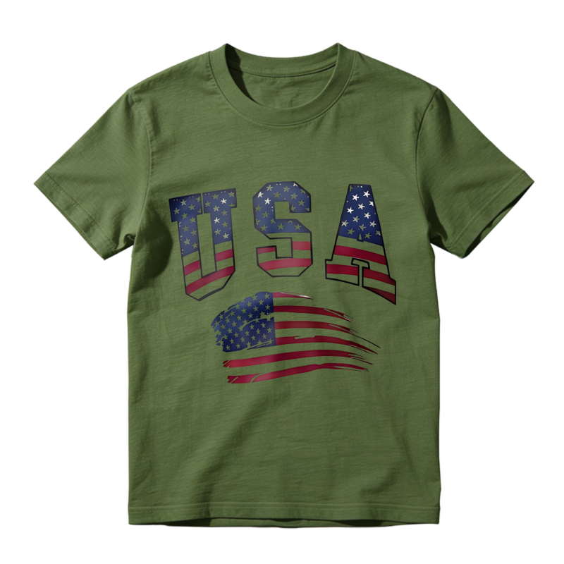 Usa Flag Design Unisex Classic T-shirt
