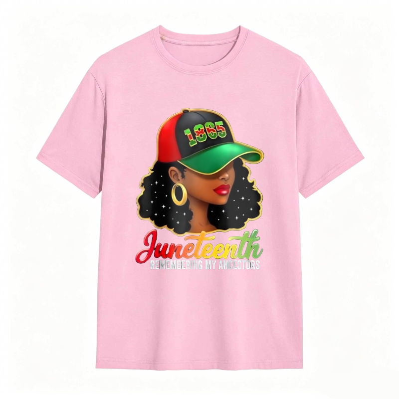 Juneteenth Remembering My Ancestors 1865 Hat Woman T-shirt