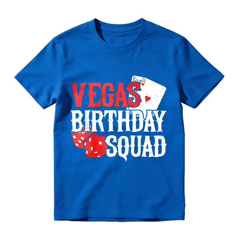 Vegas Birthday Squad Dice And Card Design Unisex Classic T-shirt
