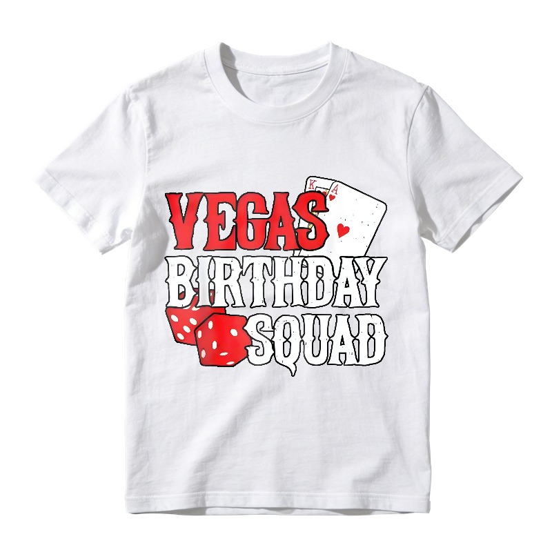 Vegas Birthday Squad Dice And Card Design Unisex Classic T-shirt