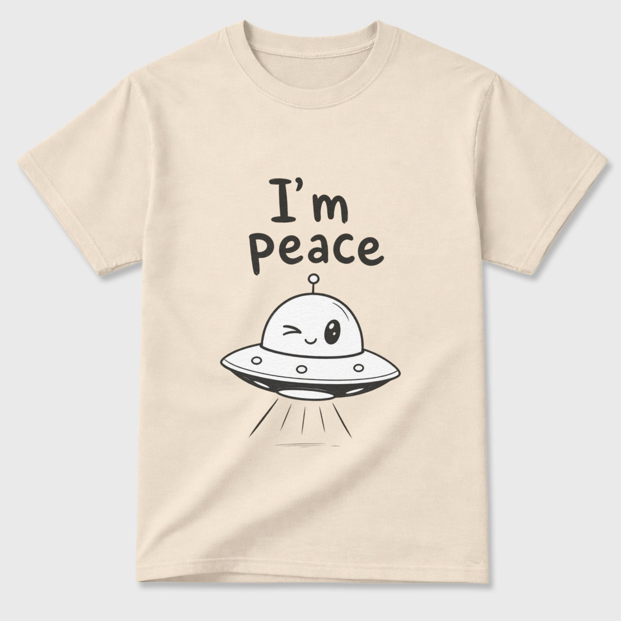 Cotton T-shirt Unisex - I'm peace