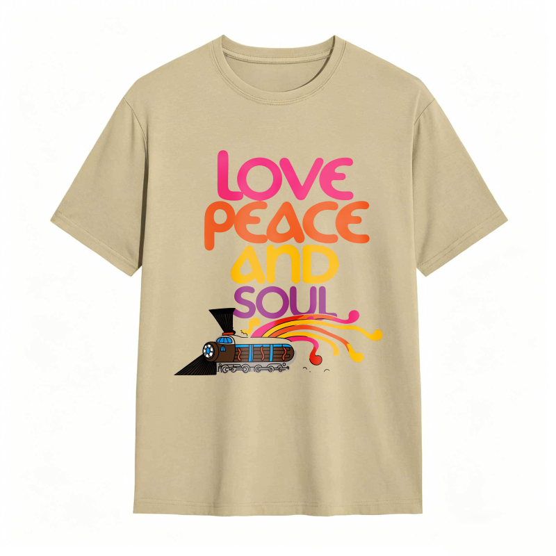 Love Peace And Soul Train T-shirt