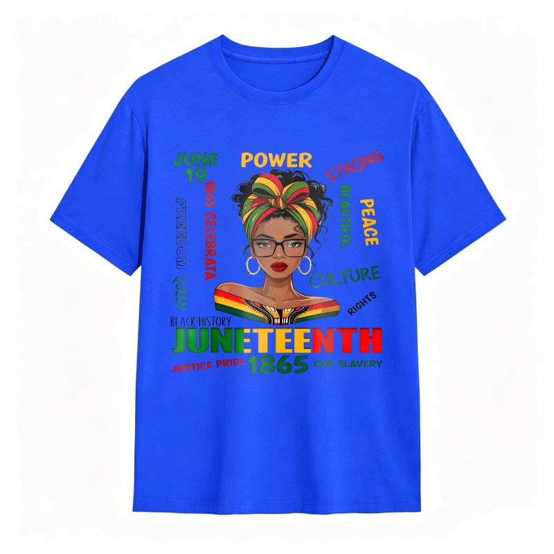 Juneteenth Celebration Black History Power Strong Culture Peace Rights Justice Pride 1865 End Slavery T-shirt
