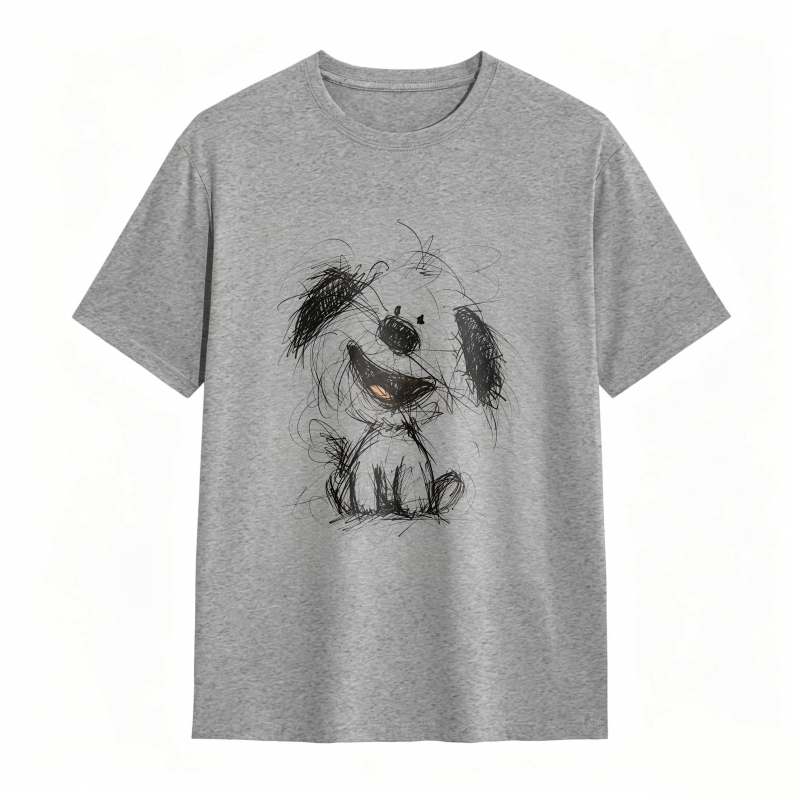 Dog Sketch Design T-shirt
