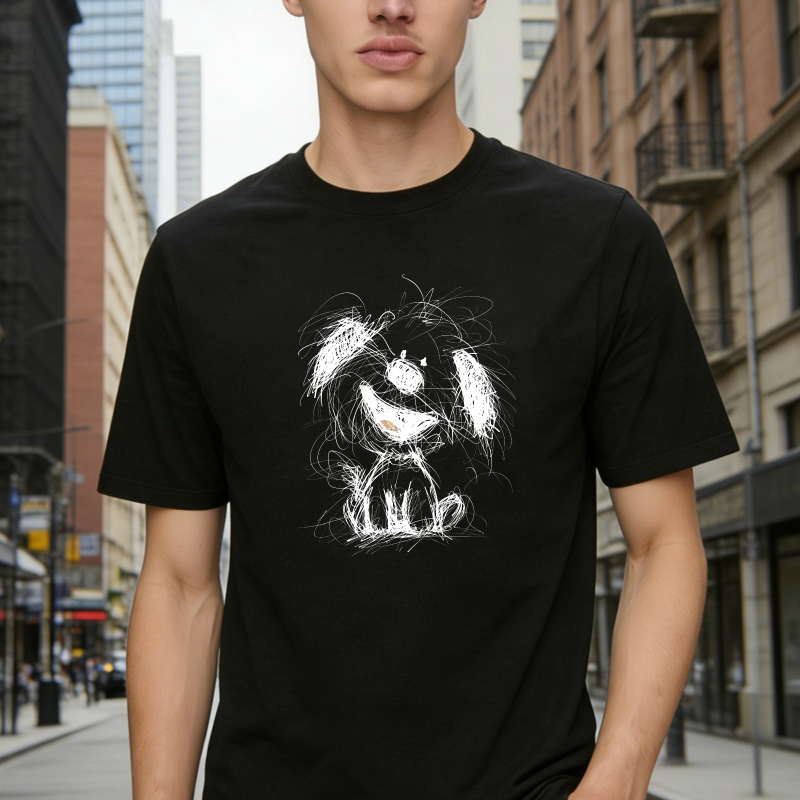 Dog Sketch Design T-shirt