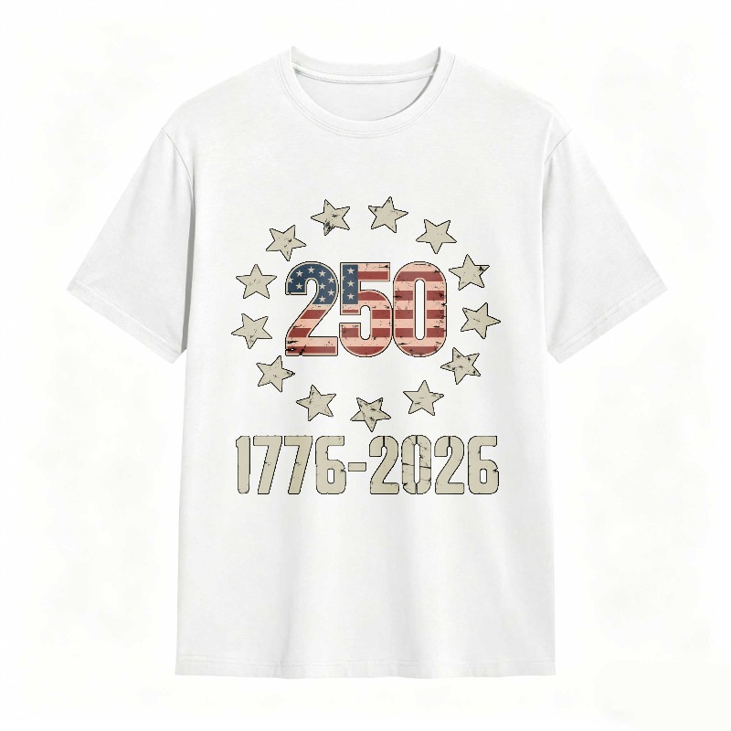 250th Anniversary United States Independence Day 1776 2026 Stars And Stripes T-shirt