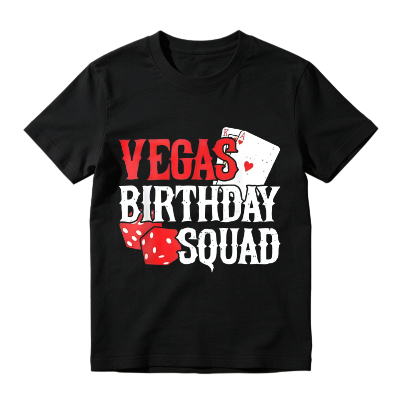 Vegas Birthday Squad Dice And Card Design Unisex Classic T-shirt