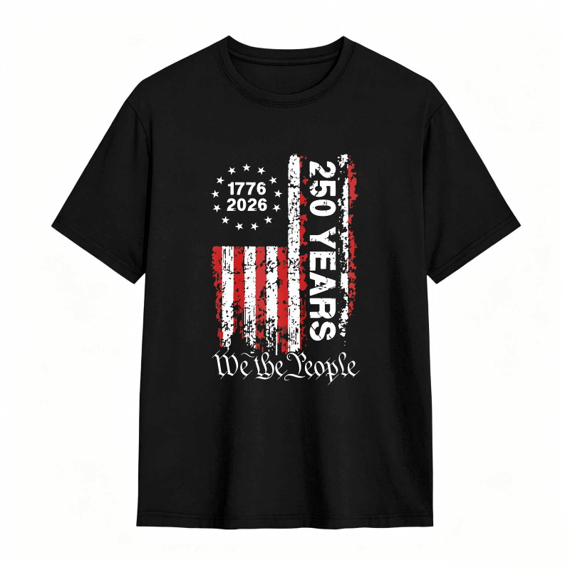 American Flag 1776 2026 250 Years We The People T-shirt