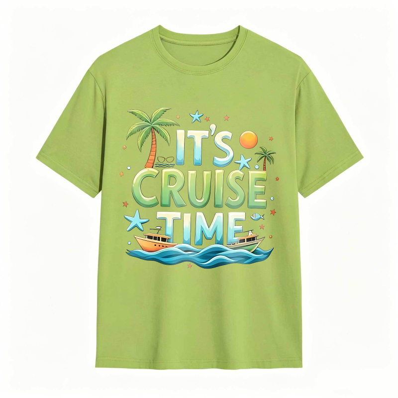 Its Cruise Time With Palm Trees And Boat T-shirt