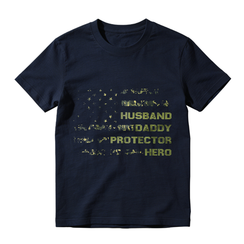 Husband Daddy Protector Hero With Stars And Animals Unisex Classic T-shirt